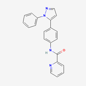 N-[4-(1-Phenyl-1H-pyrazol-5-yl)phenyl]pyridine-2-carboxamide