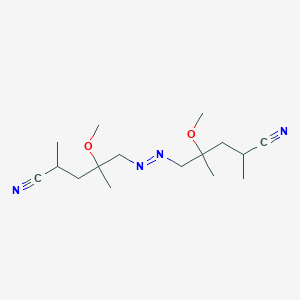 5-[(4-Cyano-2-methoxy-2-methylpentyl)diazenyl]-4-methoxy-2,4-dimethylpentanenitrile