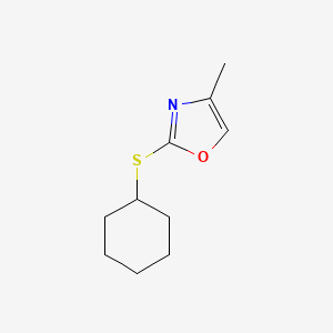 2-(Cyclohexylsulfanyl)-4-methyl-1,3-oxazole