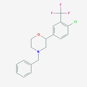 4-Benzyl-2-[4-chloro-3-(trifluoromethyl)phenyl]morpholine