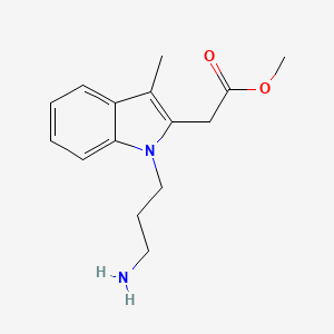 Methyl [1-(3-aminopropyl)-3-methyl-1H-indol-2-yl]acetate