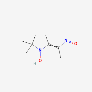 2,2-Dimethyl-5-(1-nitrosoethylidene)pyrrolidin-1-ol