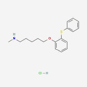 N-methyl-5-(2-phenylsulfanylphenoxy)pentan-1-amine;hydrochloride