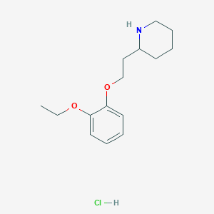 molecular formula C15H24ClNO2 B1456141 2-[2-(2-乙氧基苯氧基)乙基]哌啶盐酸盐 CAS No. 1220019-12-4
