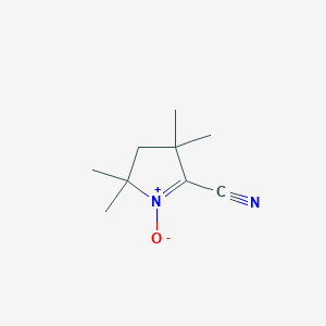 2,2,4,4-Tetramethyl-1-oxo-3,4-dihydro-2H-1lambda~5~-pyrrole-5-carbonitrile