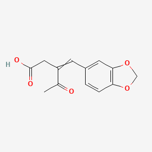 3-[(2H-1,3-Benzodioxol-5-yl)methylidene]-4-oxopentanoic acid