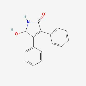 2H-Pyrrol-2-one, 1,5-dihydro-5-hydroxy-3,4-diphenyl-