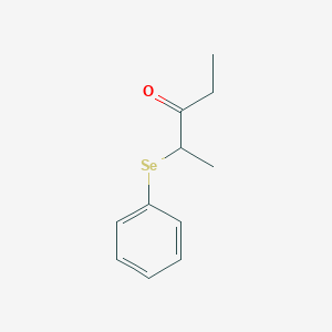 3-Pentanone, 2-(phenylseleno)-