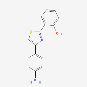 6-[4-(4-Aminophenyl)-1,3-thiazol-2(3H)-ylidene]cyclohexa-2,4-dien-1-one