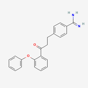 4-[3-Oxo-3-(2-phenoxyphenyl)propyl]benzene-1-carboximidamide