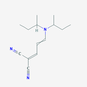 {3-[Di(butan-2-yl)amino]prop-2-en-1-ylidene}propanedinitrile