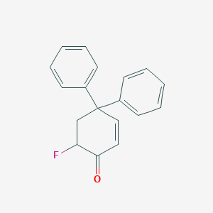 6-Fluoro-4,4-diphenylcyclohex-2-en-1-one