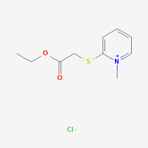 2-[(2-Ethoxy-2-oxoethyl)sulfanyl]-1-methylpyridin-1-ium chloride