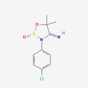 3-(4-Chlorophenyl)-4-imino-5,5-dimethyl-1,2lambda~4~,3-oxathiazolidin-2-one