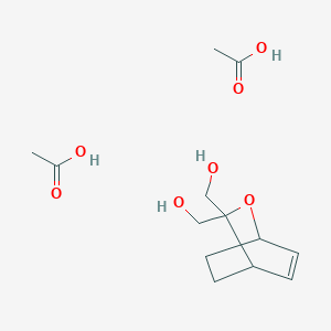 Acetic acid;[3-(hydroxymethyl)-2-oxabicyclo[2.2.2]oct-5-en-3-yl]methanol