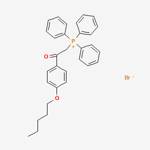 {2-Oxo-2-[4-(pentyloxy)phenyl]ethyl}(triphenyl)phosphanium bromide