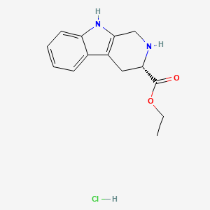 molecular formula C14H17ClN2O2 B1456166 L-1,2,3,4-Tetrahydronorharman-3-carboxylic acid ethyl ester hydrochloride CAS No. 129848-93-7