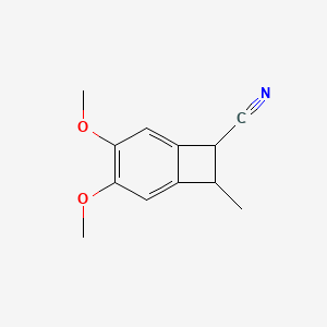 3,4-Dimethoxy-8-methylbicyclo[4.2.0]octa-1,3,5-triene-7-carbonitrile