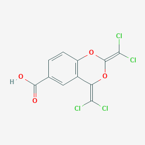 2,4-Bis(dichloromethylidene)-2H,4H-1,3-benzodioxine-6-carboxylic acid