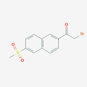 2-Bromo-1-[6-(methanesulfonyl)naphthalen-2-yl]ethan-1-one