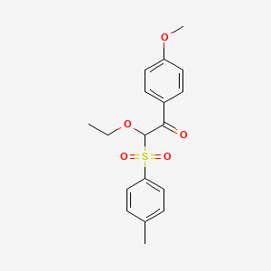 2-Ethoxy-1-(4-methoxyphenyl)-2-(4-methylbenzene-1-sulfonyl)ethan-1-one