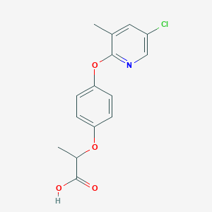 2-{4-[(5-Chloro-3-methylpyridin-2-yl)oxy]phenoxy}propanoic acid