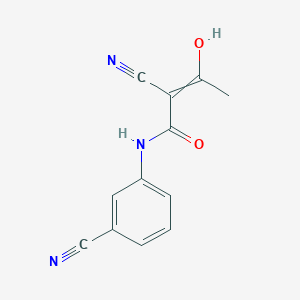 2-Cyano-N-(3-cyanophenyl)-3-hydroxybut-2-enamide