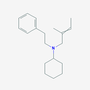 N-(2-Methylbut-2-en-1-yl)-N-(2-phenylethyl)cyclohexanamine