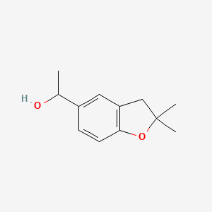 molecular formula C12H16O2 B1456176 1-(2,2-二甲基-2,3-二氢-1-苯并呋喃-5-基)乙醇 CAS No. 1250690-37-9