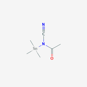 N-Cyano-N-(trimethylstannyl)acetamide