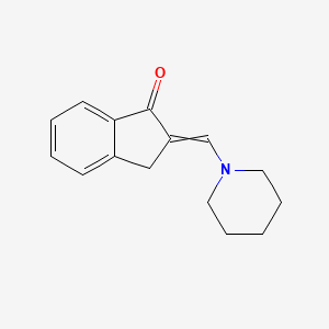 2-[(Piperidin-1-yl)methylidene]-2,3-dihydro-1H-inden-1-one