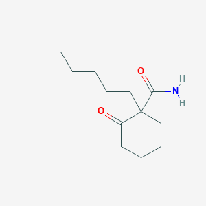 1-Hexyl-2-oxocyclohexane-1-carboxamide