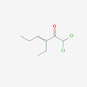 1,1-Dichloro-3-ethylhex-3-en-2-one