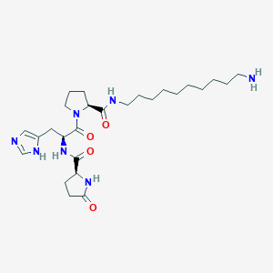 5-Oxo-L-prolyl-L-histidyl-N-(10-aminodecyl)-L-prolinamide