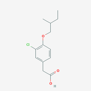 [3-Chloro-4-(2-methylbutoxy)phenyl]acetic acid