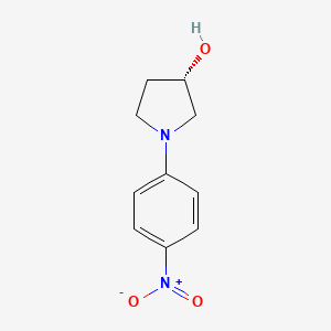 molecular formula C10H12N2O3 B1456186 (3S)-1-(4-硝基苯基)吡咯烷-3-醇 CAS No. 791850-16-3