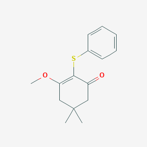 2-Cyclohexen-1-one, 3-methoxy-5,5-dimethyl-2-(phenylthio)-