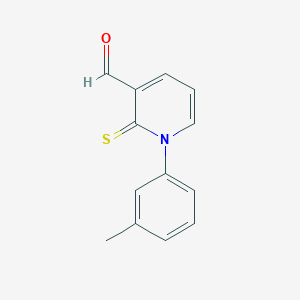 3-Pyridinecarboxaldehyde, 1,2-dihydro-1-(3-methylphenyl)-2-thioxo-