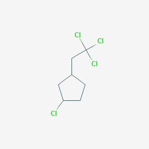 1-Chloro-3-(2,2,2-trichloroethyl)cyclopentane