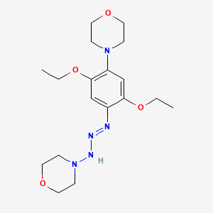 4-{(2E)-3-[2,5-Diethoxy-4-(morpholin-4-yl)phenyl]triaz-2-en-1-yl}morpholine