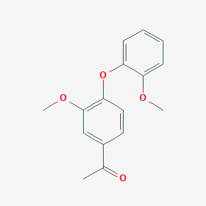 1-[3-Methoxy-4-(2-methoxyphenoxy)phenyl]ethan-1-one