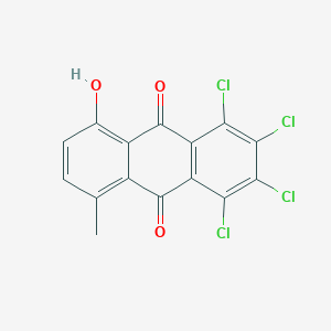 1,2,3,4-Tetrachloro-5-hydroxy-8-methylanthracene-9,10-dione