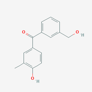 [3-(Hydroxymethyl)phenyl](4-hydroxy-3-methylphenyl)methanone