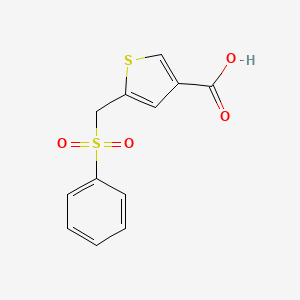 5-[(Benzenesulfonyl)methyl]thiophene-3-carboxylic acid