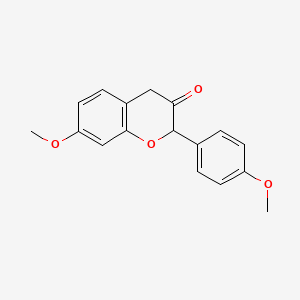 2H-1-Benzopyran-3(4H)-one, 7-methoxy-2-(4-methoxyphenyl)-