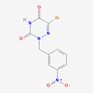 6-Bromo-2-[(3-nitrophenyl)methyl]-1,2,4-triazine-3,5(2H,4H)-dione