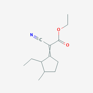 Ethyl cyano(2-ethyl-3-methylcyclopentylidene)acetate