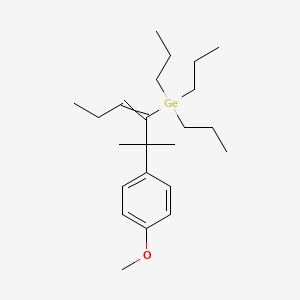 [2-(4-Methoxyphenyl)-2-methylhex-3-en-3-yl](tripropyl)germane