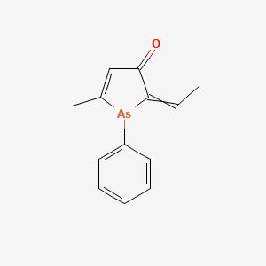 2-Ethylidene-5-methyl-1-phenyl-1,2-dihydro-3H-arsol-3-one