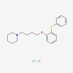 1-[4-(2-Phenylsulfanylphenoxy)butyl]piperidine;hydrochloride